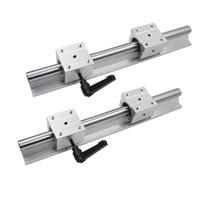 Rail de guidage linéaire rond SBR30 de haute qualité HLTNC avec support en aluminium et bloc de roulement SBR30UU pour moteur, pièces PLC et CNC