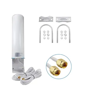 4G Omni Antenna đạt được 18dBi ngoài trời không thấm nước Antenna 700MHz-2690MHz Router Antenna