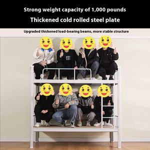 Высококачественная съемная металлическая двухъярусная кровать для студенческого общежития и общежития - Product Image 2