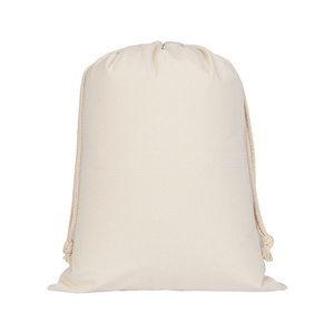 Bolsa con Cordón de Alta Calidad para Empaque, Mochila de Algodón Personalizada, Tela de Algodón y Poliéster, Unisex, Suave, 34*40CM - Product Image 1
