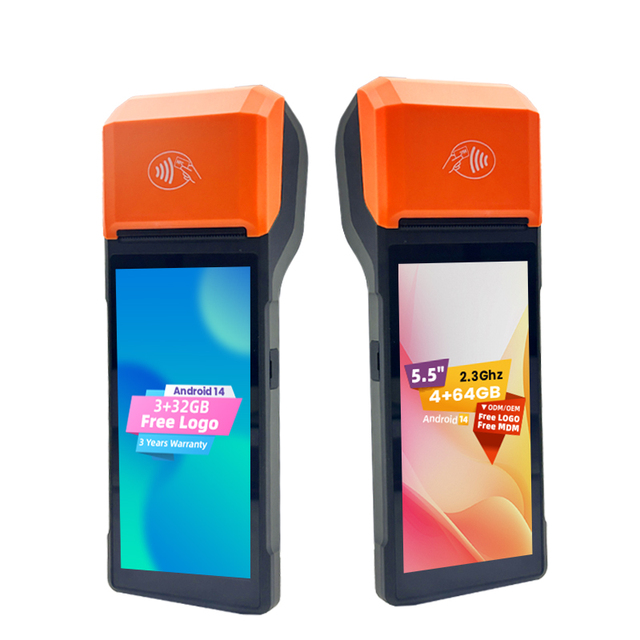H10P Android14 Handheld POS Terminal Android Pos Handheld Mobile Pos Systems with 58mm Thermal Printer