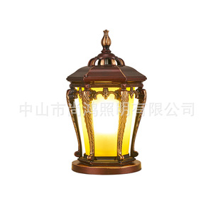 Lampe solaire extérieure en aluminium pour poteau, étanche, pour jardin, cour, villa, clôture, portail - Product Image 1