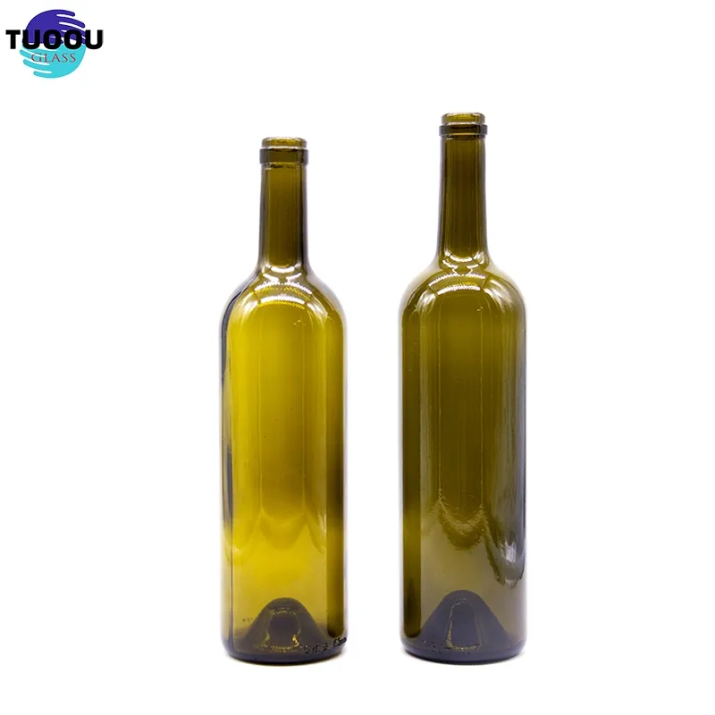 琥珀色ホワイトグリーンTUOOUキャップWeinflascheキャップレスバイアル750ml赤ワイングラスBotella De Vino木製ストッパー付き