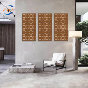 Panneaux d'écran décoratifs <span class=keywords><strong>de</strong></span> <span class=keywords><strong>séparation</strong></span> <span class=keywords><strong>de</strong></span> pièces en acier Corten pour le jardin avec écran découpé au laser bon marché - Product Image 5