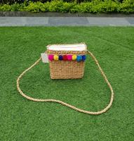 Sac fourre-tout en jacinthe d'eau naturelle, écologique, durable, doux, imperméable, fait main, tissé, avec fermeture éclair, pour la plage, les voyages et le shopping