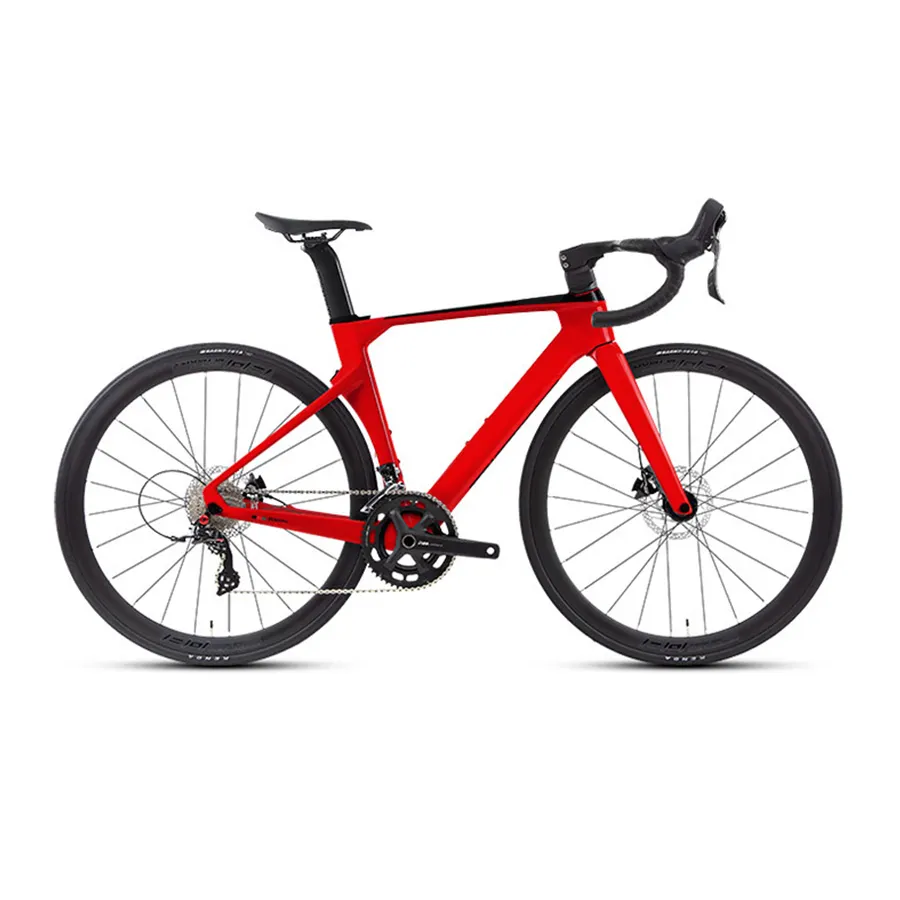 Bicicleta de estrada com quadro de fibra de carbono para homens, bicicleta de corrida, ciclismo, cascalho, com quadro de fibra de carbono, em estoque, velocidade 700c