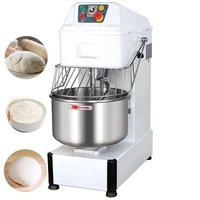 Nouveau Pétrin et Laminoir à Pâte en Acier Inoxydable 30 Litres à Double Vitesse, Technologie Planétaire à Spirale Haute Performance, Verrou de Sécurité pour Boulangeries