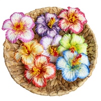 Hawaïen Real Touch DIY 11cm Grand choix d'oreille de fleur d'hibiscus en mousse Eva artificielle pour les fêtes
