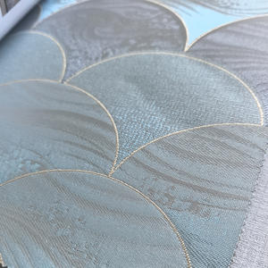 Motif de Style chinois broderie <span class=keywords><strong>Jacquard</strong></span> murs de fond sans couture moderne géométrique écaille de poisson tissu texturé <span class=keywords><strong>papier</strong></span> <span class=keywords><strong>peint</strong></span> facile - Product Image 5