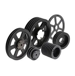 OEM Steel Cast Iron Large V belt Multi Grooved Drive Pulleys Wheel Dimensions for lifting