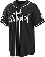 Jersey Baseball Tocament Sandlot Benny 'The Jet' Rodriguez # 30 Kaus Legenda Pria Klasik 90an Lengan Pendek 30 Button 100%