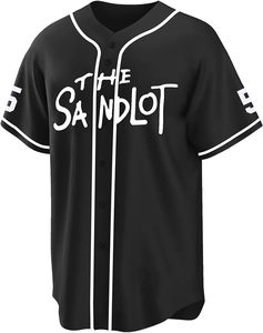 Camiseta de béisbol Tocament Sandlot <span class=keywords><strong>Benny</strong></span> 'The Jet' Rodriguez # Camisetas Clásicas de los 90 para Hombre, 30 Botones, Manga Corta, 100% Algodón - Product Image 2