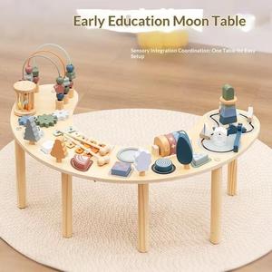 Table de jeu sensoriel en bois Montessori personnalisée pour enfants, centre d'activités pour bébés, jouets éducatifs pour enfants, garçons et filles - Product Image 5