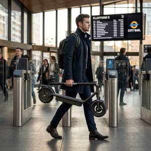 Scooter Eléctrico Profesional Hikerboy Evos de 350W con 4 Modos de Velocidad (W/<span class=keywords><strong>E</strong></span>/<span class=keywords><strong>D</strong></span>/<span class=keywords><strong>S</strong></span>) - Product Image 4