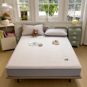 Factory Direct Sales Washable <strong>Fitted</strong> <strong>Sheet</strong> High-quality Cute Embroidered Bed <strong>Sheet</strong> with <strong>Teddy</strong> <strong>Bear</strong> Biscuit Pattern - Product Image 6