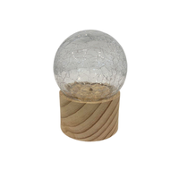 Base en bois poli non fini écologique pour lampe de table boule de cristal DIY, support de veilleuse moderne pour décoration artistique de la maison
