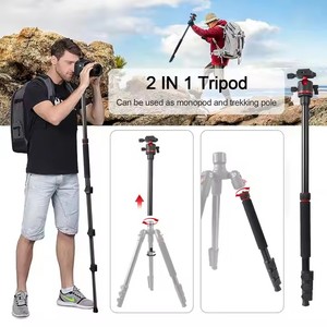 <span class=keywords><strong>Zome</strong></span> I Q173 Trípodes de aluminio Monopod Soporte de soporte profesional Dslr Cámara Proyector Cabeza de bola Fotografía Trípode Stativ - Product Image 4