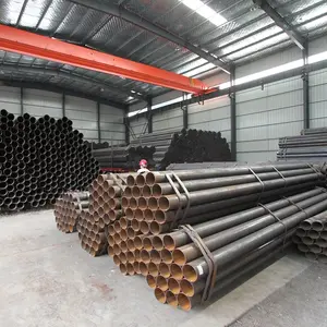 中国ASTM A53 Gr. B ERWスケジュール40黒溶接炭素鋼パイプ石油/ガスパイプラインと足場鋼構造に使用