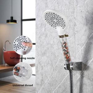 Wholesale <b>Bathroom</b> Modern ABS Round Massage Pressurized Shower Head Handshower - Product Image 3