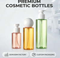 Bouteille pulvérisateur PET 60/100/200 ml à succès avec bouchon sphérique, logo personnalisé, flacon pompe à brume fine pour cosmétiques et soins de la peau