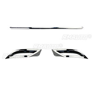 1 ensemble de diffuseur de pare-chocs arrière argenté, lèvre de spoiler, sortie d'air, bande de couverture d'échappement pour Volkswagen Polo MK6 2018+, accessoires de voiture - Product Image 2