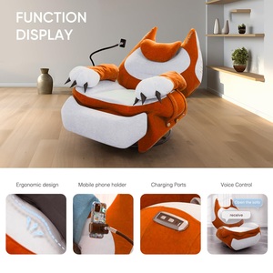 Giratorio 360 °   Sillón Reclinable Lazy Floor con Respaldo Ajustable, Diseño Tapizado, <span class=keywords><strong>Sillones</strong></span> con Funda de Microfibra, Sofá Reclinable Powersmart - Product Image 5