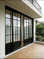 Porte en aluminium à battant ouvert, à rupture de pont thermique, de type européen, pour extérieur, villa, appartement, salle de bain, cuisine