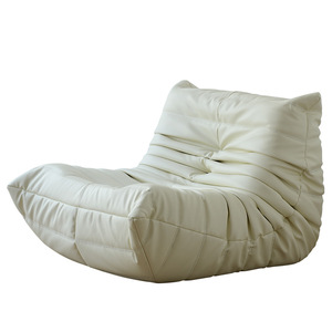 Fauteuil pouf Caterpillar carré en mousse, confortable, pour salon, chambre à coucher, usage adulte, style nordique - Product Image 2