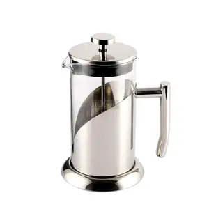 Edelstahl Kaffee kolben Boro silikat glas French Press Kaffee maschine