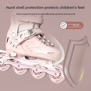 Patines en Línea Ajustables Profesionales para Niños de 3 a 12 Años, Estilo Nuevo, Juego Completo para Principiantes, con Ruedas de Poliuretano Brillantes para Niñas - Product Image 4