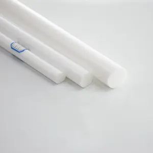 Heat Resistance Pure Ptfe Rod Bars 1.0mm 2.0mm 3.0mm Medical Ptfe Mandrels Rigd Flexible Clear Ptfe Rod