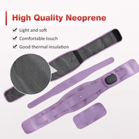 Ceinture de massage lombaire sans fil en néoprène à vibration chauffante, design personnalisé, pour soulager les douleurs du bas du dos, masseur de taille portable avec chaleur