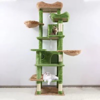 Arbre à chat multi-niveaux écologique et moderne de 54 pouces pour chats de grande taille, avec escalier pour animaux de compagnie, idéal pour Noël 2026
