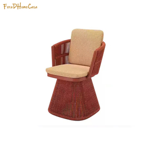FERA Outdoor Luxury <strong>Garden</strong> <strong>String</strong> Rope Wicker Weaving <strong>Chairs</strong> Waterproof Balcony New <strong>Garden</strong> Teak Wood Table Rotating Dining <strong>Chair</strong> - Product Image 6