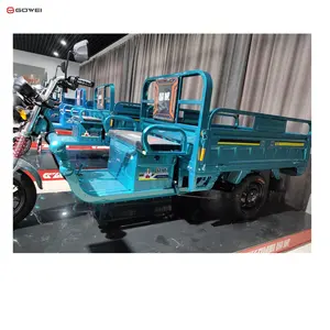 国威厂家直销60V 800W电动助力车成人三轮车摩托车不bajaj电动货运三轮车