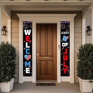 Striscioni Patriottici per Portico: CASA DI GIOVANI PATRUILOVI E LIBERI, Grazie ai CORAGGIOSI - Striscioni da Appendere per Portico, Coppie di Insegne per il Giorno dell'Indipendenza - Product Image 3
