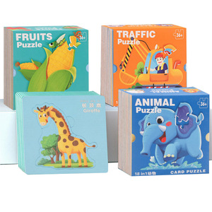 Trẻ em 0-6 tuổi giáo dục sớm các tông ghép hình trẻ em Trung Quốc và tiếng Anh đọc hình ảnh và thẻ biết chữ - Product Image 3