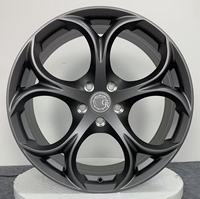 Jantes de voiture de sport Mingyue 17 18 19 20 pouces PCD5X110 ET35 style trèfle Flow Forming Hyper Black pour Alfa Romeo
