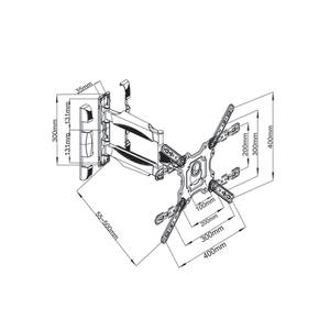 Support mural pour moniteur de bureau 80 Dual Riser Beygorm Presenter Prompter Patient Trolley Wall Stand - Product Image 2