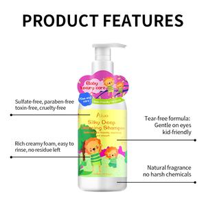 Shampooing pour enfants à la crème de karité, démêlant, <span class=keywords><strong>doux</strong></span>, nourrissant, lissant, en gros, soin des cheveux pour enfants, shampooing pour enfants - Product Image 4