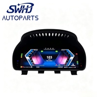 Panel Instrumen Digital LCD Lengkap untuk BMW, Pemasangan Plug and Play Tanpa Perusakan, Multi Tema UI, Spedometer