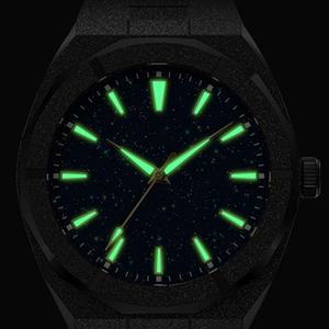 Reloj de Cuarzo de Lujo para Hombre de 42 mm, Resistente al Agua, con Bisel Esmerilado Brillante y Esfera Oscura con Diseño de Estrellas, Estilo Ejecutivo y Moderno, OEM Warstwatches - Product Image 5