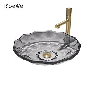 <span class=keywords><strong>Lavabo</strong></span> de vidrio transparente <span class=keywords><strong>verde</strong></span> claro de 10mm de espesor de nuevo diseño para uso en hoteles o hogares - Product Image 5