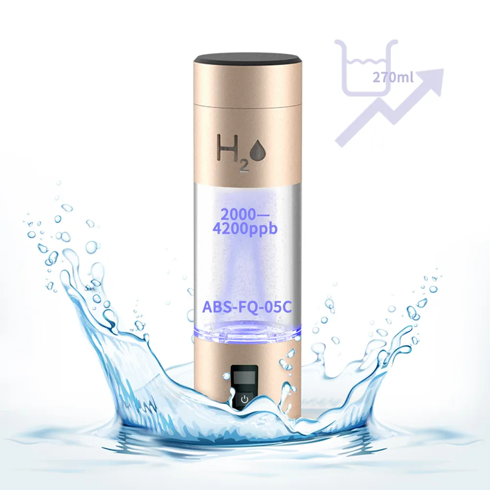 Generator terbaik Ionizer H2 kaca Filter cangkir kaya hidrogen portabel pembuat kesehatan alkali USB botol air hidrogen