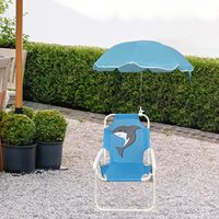 Chaise pliante de jardin pour enfants de haute qualité, avec parasol, pour la plage et le camping