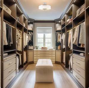 Armario Portátil Personalizado de Fábrica para Dormitorio, Armario Moderno de Madera, Armarios para Habitación - Product Image 1