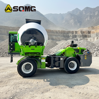 Camion malaxeur à béton autochargeur de marque SQMG, système hydraulique stable, temps de travail continu longue durée