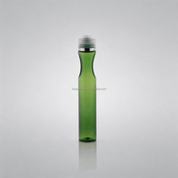 Nouveau design, flacon à bille en PETG semi-transparent de 20 ml avec bouchon à vis pour huile essentielle, soin des yeux, emballage cosmétique, logo personnalisé