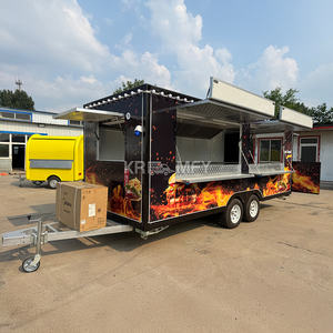 Remorque de restauration mobile 2025 avec friteuse profonde à vendre, camion de nourriture, chariot à glaces, chariot à pizza - Product Image 6