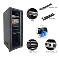 Armoire serveur sur pied de 1,6 m de profondeur, 19 pouces, 1640*600*600, en acier laminé à froid SPCC, pour centre de données et réseau.